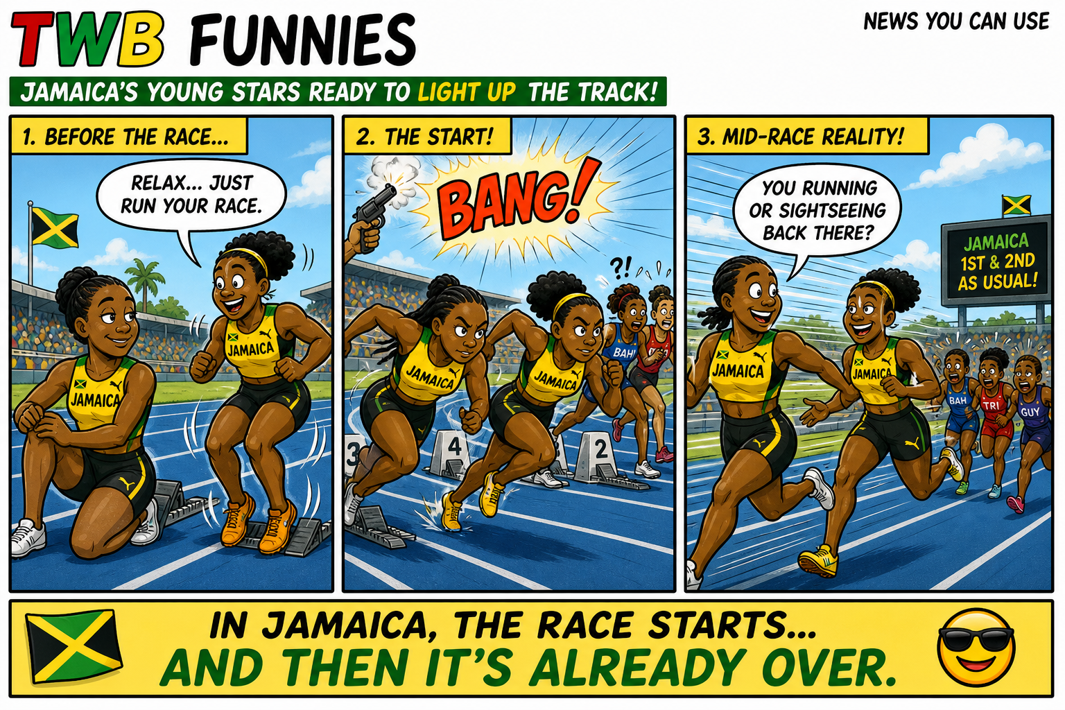 Jamaica sports comic